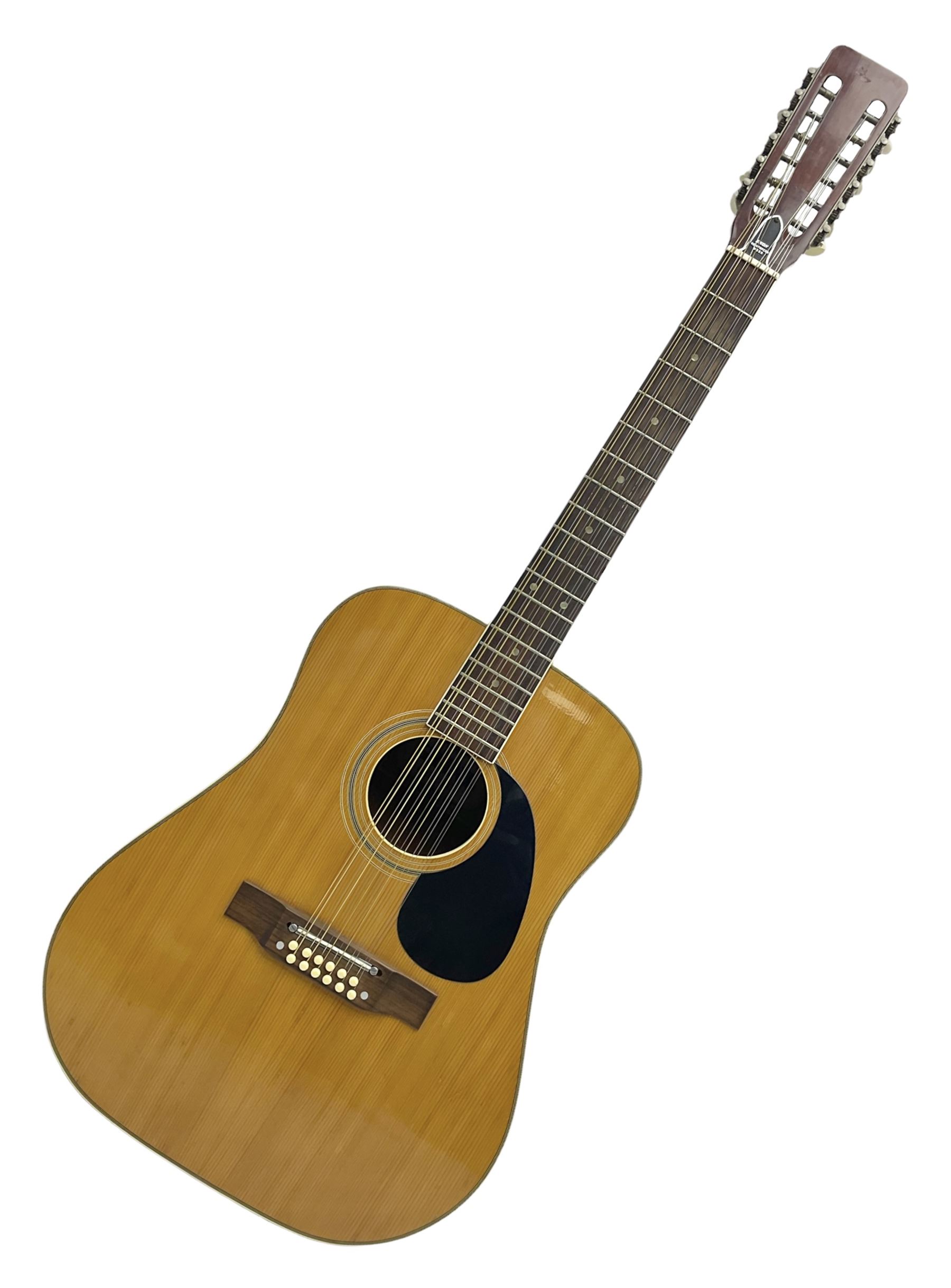 Grant Model No.W-220L twelve-string acoustic guitar with mahogany back and ribs and spruce top L109cm