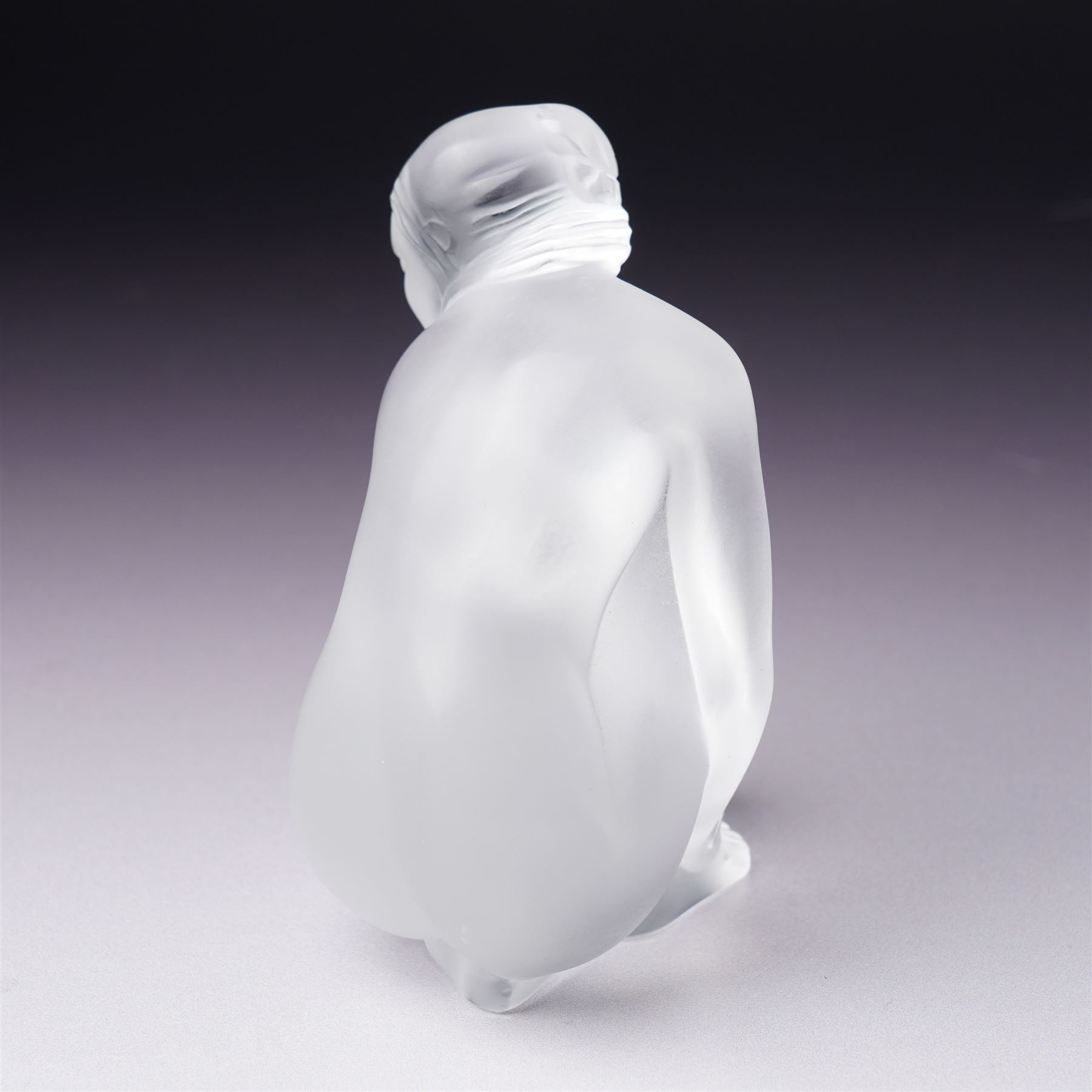 Lalique frosted glass figure 'Nude Venus' inscribed 'Lalique, France' H9.5cm