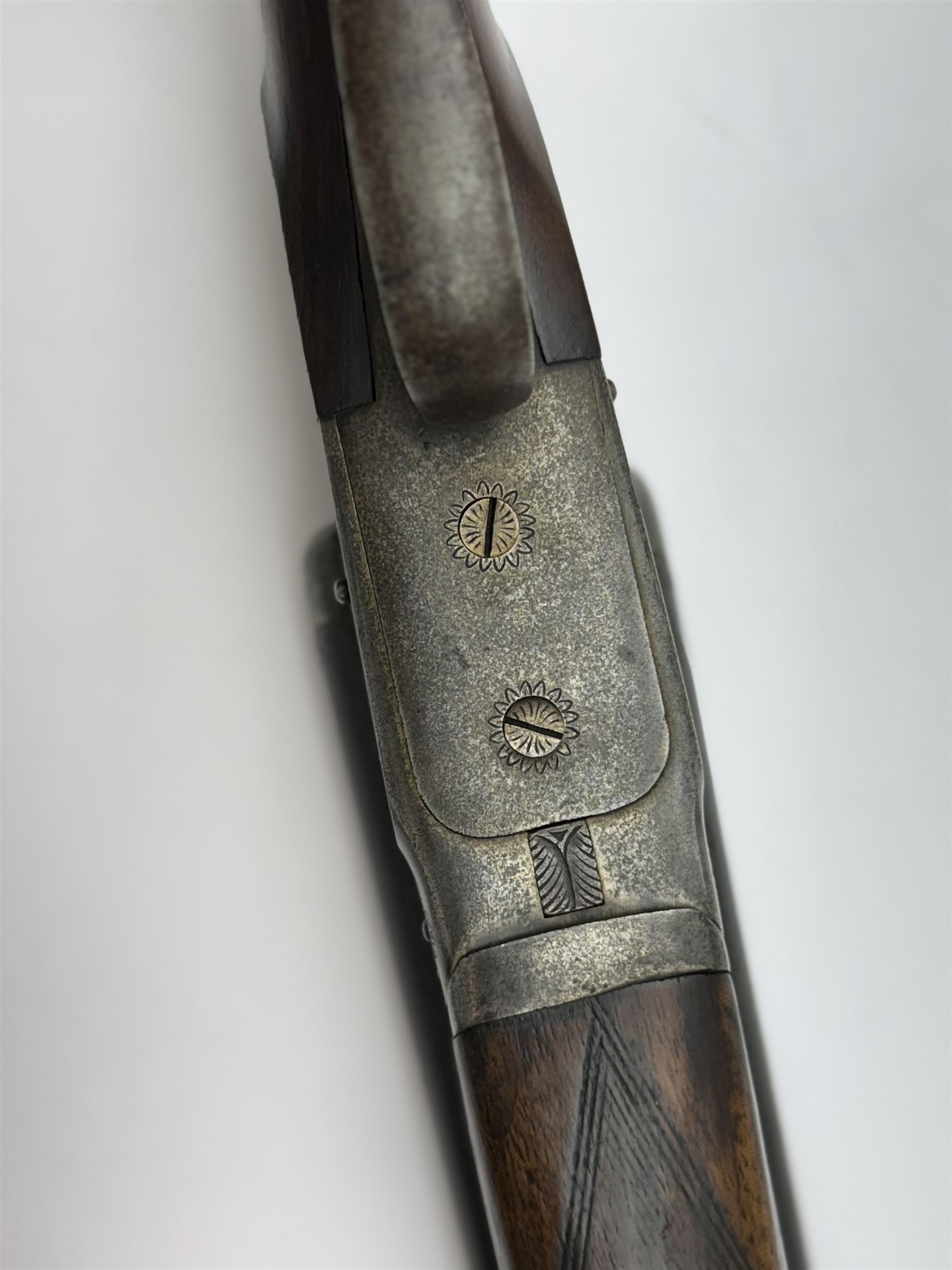 SHOTGUN CERTIFICATE REQUIRED - foreign 12-bore double trigger side by side double barrel shotgun serial no.1147 