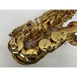 Trevor James Artemis A1 brass alto saxophone AL11572, serial no.321041; in lightweight carrying case with accessories