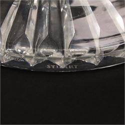 Stuart Crystal Beaconsfield pattern fruit bowl on pedestal foot 30cm