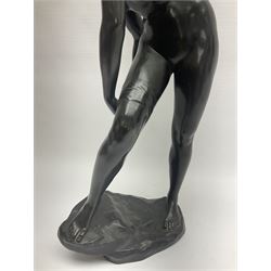 Sir Edgar Bertram MacKennal (Australian 1863-1931), Diana Wounded, bronze with black patina, signed and dated B MacKennal 1905, H37cm