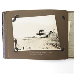 Photograph album and contents of 1920s photographs in Africa including Alan Cobham's African Air Route aircraft, Imperial Airways flight near Gaza, Bombing Squadron, Khartoum, various other aircraft in the Sudan, local views etc