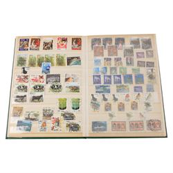 Great British and World stamps, including Queen Victoria penny black with red MX cancel and four margins, in small box, and in twenty-two albums