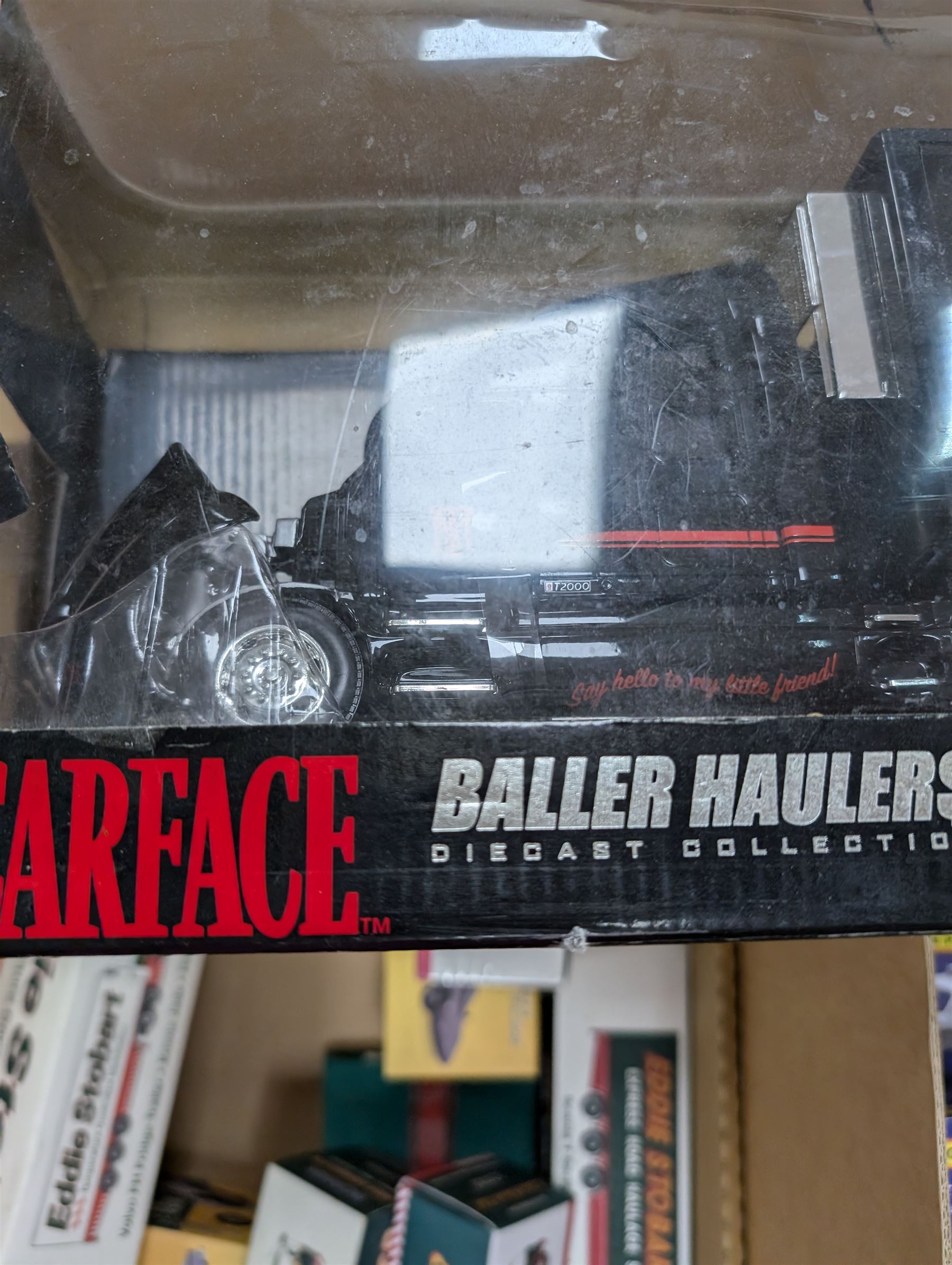 Collection of boxed Atlas Editions diecast vehicles, predominantly Eddie Stobart, together with a Baller Hauler Scarface diecast model