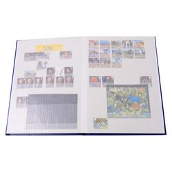 Great British and World stamps, first day covers, etc, in three boxes