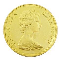 Queen Elizabeth II Isle of Man 1977 gold five pound coin