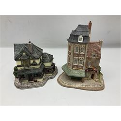 Ten Lilliput Lanes, to include Sleigh Bells, Short Back and Sides, Crook Hall Gardens, Loch Ness Lodge, Le Petit, etc, nine with original boxes  (10)