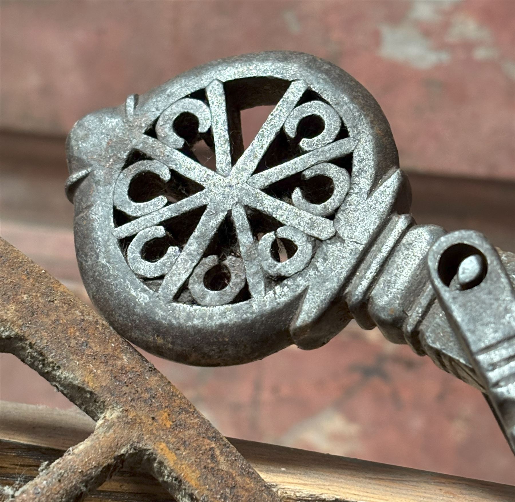 Collection of early metalwork, to include horses gag, barn door drop bolts, steel yard, etc.  - COLLECTION BY APPOINTMENT FROM: The White House, Thirsk Road, Easingwold, York, YO61 3NF - CALL 01723 507111 TO ARRANGE