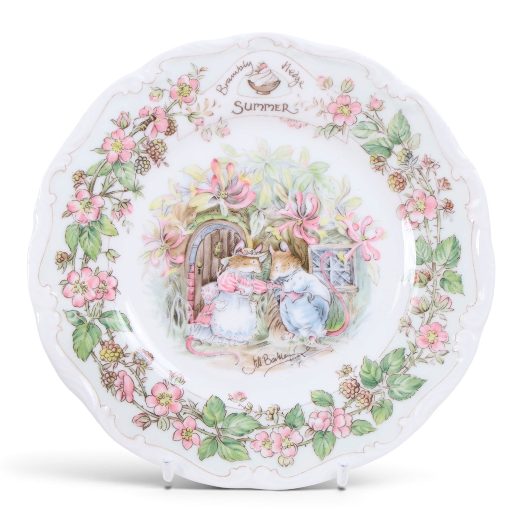 Royal Doulton Brambly Hedge Afternoon tea sets, for Spring, Summer and Autumn, together with winter plate and saucers and two trinket dishes   
