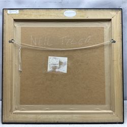 Neil Tyler (British 1945-): Still Life of Yellow Roses, oil on panel signed and dated '99, 43cm x 46cm