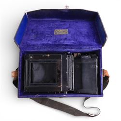 Plate cameras and accessories, including Thornton Pickard Special Ruby Reflex with Ross Xpres 1:4.5 lens The Cameo folding plate camera and Kershaws Patent 1/2 plate camera, etc