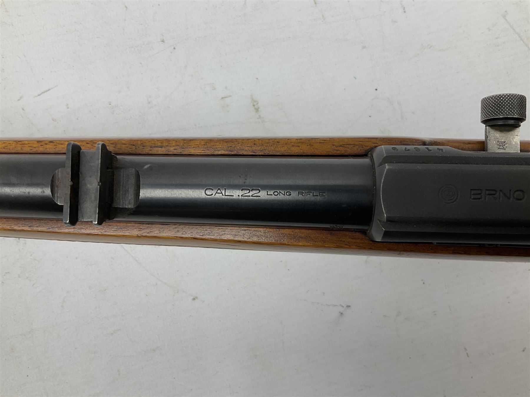 BRNO Model 581 semi-automatic .22 rifle, the 56cm barrel threaded for a sound moderator, serial no.4169, L101cm FIREARMS CERTIFICATE REQUIRED OR RFD