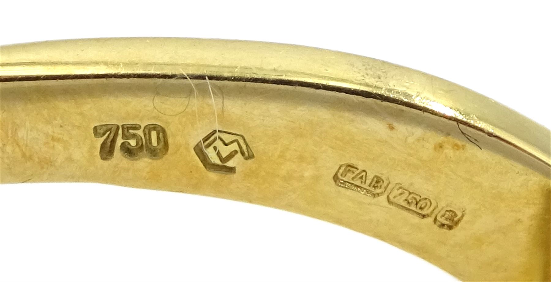 Victor Mayer for Faberge pair of 18ct gold diamond and blue enamel anchor cufflinks, limited edition No.16/1000, stamped 750, boxed with certificate