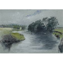 John Hutchinson (British 1929-): 'River Rye at Lower Harome', set four watercolours signed, titled and dated 1999 verso 15cm x 21cm (4)