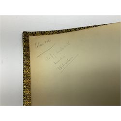 Balaschoff & Herbillon: L'Armee Allemande Sous L'Empereur Guillaume II. 1890 Paris. Forty-five laid-in chromolithograph plates together with numerous text illustrations. Oblong folio. Full moroccan leather and gilt binding with painted English Royal Crest to front cover and a.e.g.