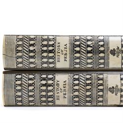 Mid-19th-century Anglo Indian Vizagapatam ivory, sandlewood, and horn veneered backgammon/chess board, circa 1860, rectangular games box the borders engraved with a stylized scrolling leaf decoration and spine engraved History of Persia the interior inlaid for backgammon, with three internal sandalwood boxes with covers, containing 16 ivory pieces and 16 horn pieces, comprising, kings and queens with pierced crowns on baluster carved shafts; bishops with carved mitres; knights represented by horses’ heads; and rooks as towers with imbricated decoration.

This item has been registered for sale under section 10 of the APHA Ivory Act, submission reference G68PNYA5 

