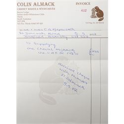 Beaverman - Yorkshire oak cheval dressing mirror, rectangular frame on shaped uprights with sleigh supports, carved with signature beaver to foot, by the workshop of Colin Almack, of Sutton near Thirsk