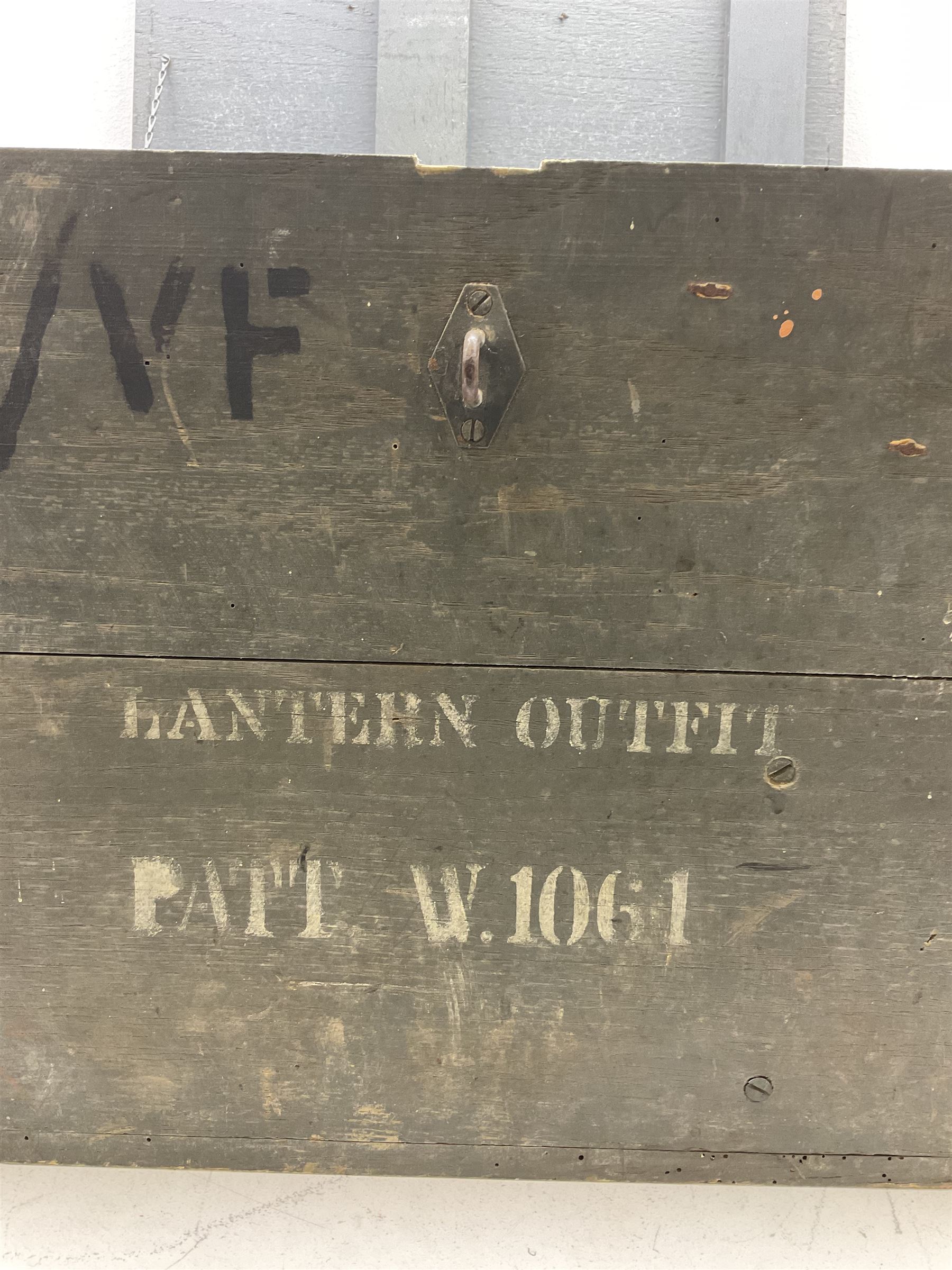 Hand signalling lantern marked 