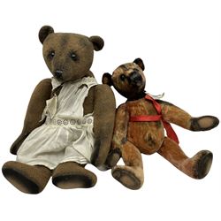 Two Portobello Bear Company limited edition teddy bears - 'Princess Julia' No.1/1, born 2002, with label H51cm; and 'Nanas Teddy' (?) No.1/1 born 2001, with label H41cm (2)