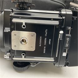 Mamiya RB67 Pro-S camera body, serial no. C559634, with 'Mamiya - Sekor C 1:3.8 f=90mm' lens, serial no. 75999, Mamiya RB 6x8 Pro-S 120 Roll Film Holder and Mamiya Polaroid back holder, with carry case and original boxes 