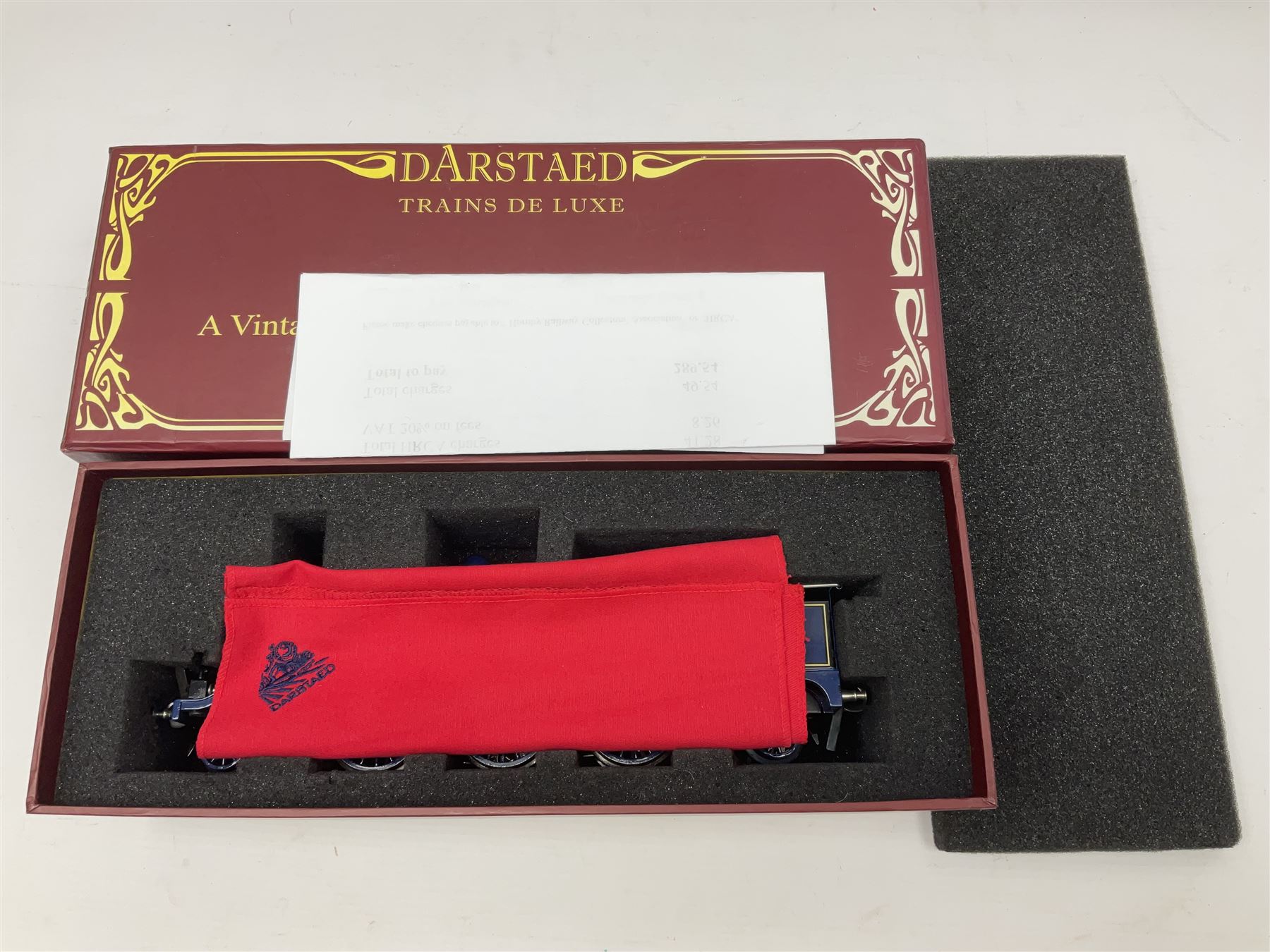 Darstaed '0' gauge - SDJR 2-6-2 tank locomotive No.26 in blue/black; boxed with original packaging and invoice dated 04/02/2017.