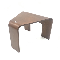 Stressless corner table, shaped supports, W69cm, H48cm, D60cm