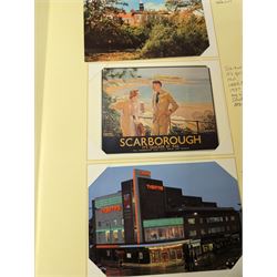 Collection of French L'Illustration Journal Universel magazines, a modern postcard album and The Leisure Hour