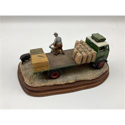 Border Fine Arts 'Afternoon Deliveries' limited edition figure group, model No. B1022 by Ray Ayres, 470/500, with impressed marks, upon wood base, with certificate
