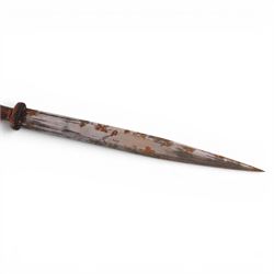 African dagger and scabbard