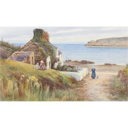 Warren Williams (Welsh 1863-1918): 'Cemaes Bay - Anglesey', watercolour signed and dated 1...