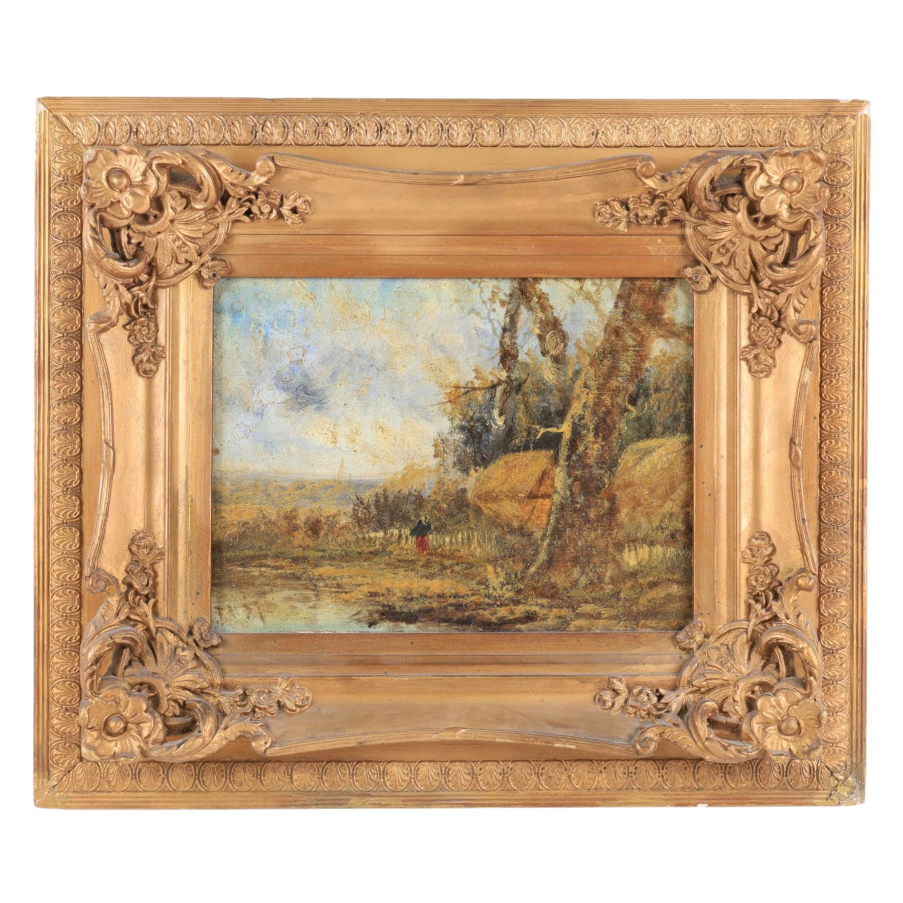 W G Tennie (19th/20th century): 'Sannox Glen Arran', oil on canvas laid on board signed and titled 34cm x 52cm; three other river landscape oils (4)