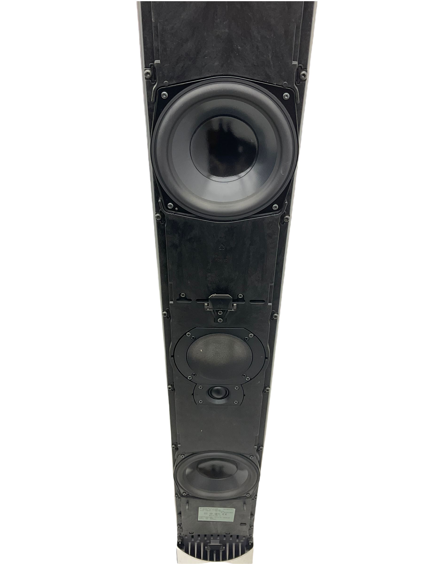 Pair of Bang & Olufsen Beolab 1 floor speakers, 40W, type 6842, serial 14622415/14632941