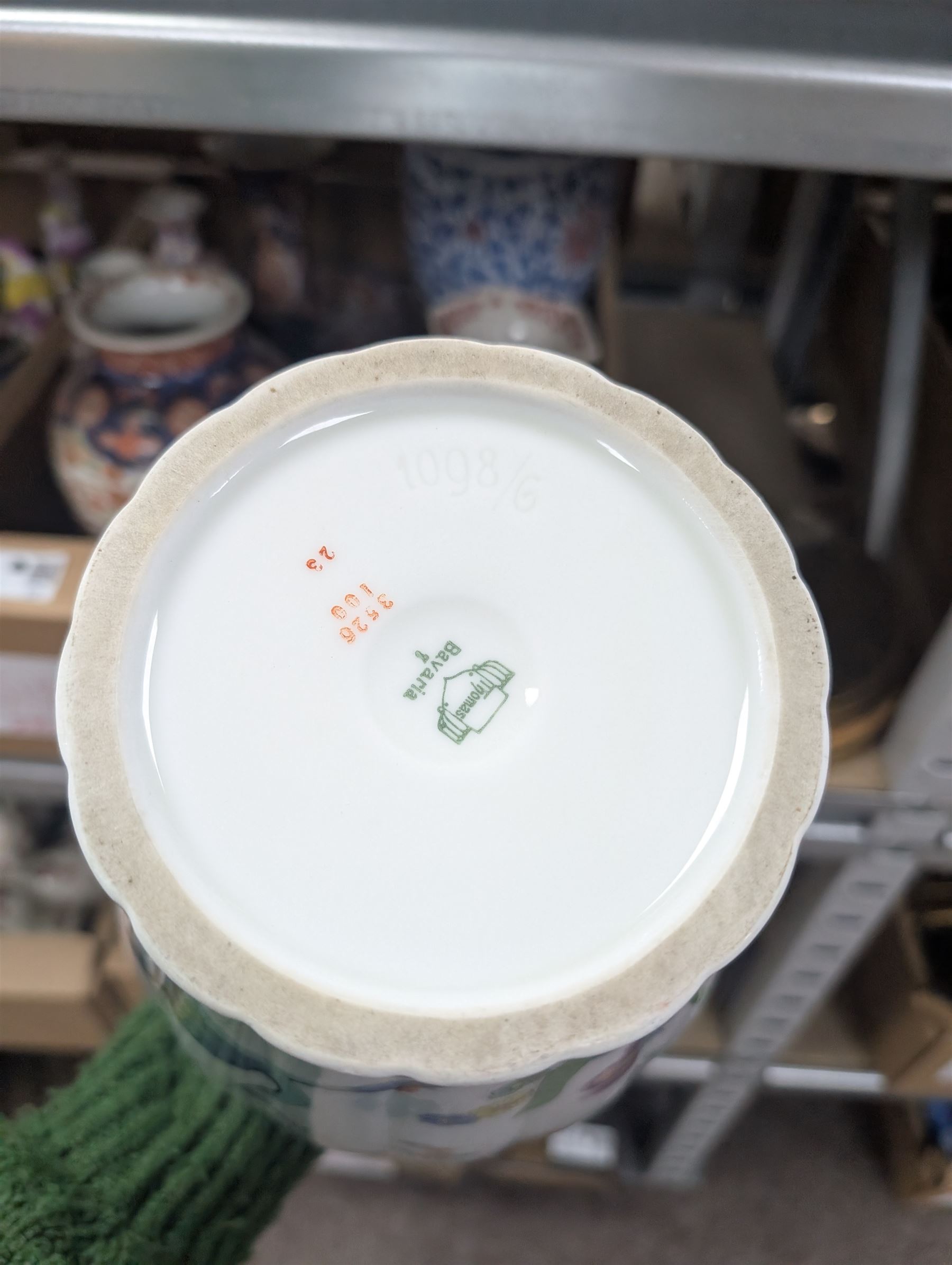 19th century and later ceramics, including cabinet plates, together with Continental vases, Copeland cups and other ceramics, in three boxes