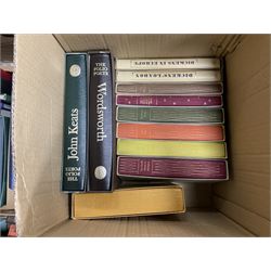 Large collection of Folio Society society books on various subjects, including Pepys Diary 1660-1669 in 3 volumes, Shakespeare eight volumes, Catherine the Great, Enigma etc, in six boxes 