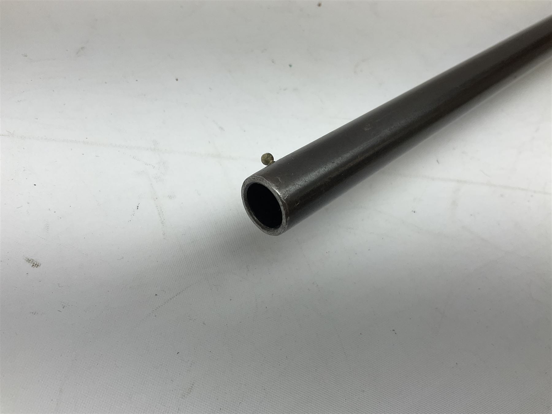 Canadian Cooey Model 84 .410 single barrel shotgun, the 66cm barrel with top lever opening and reduced walnut stock No.60692 L102cm overall SHOTGUN LICENCE REQUIRED