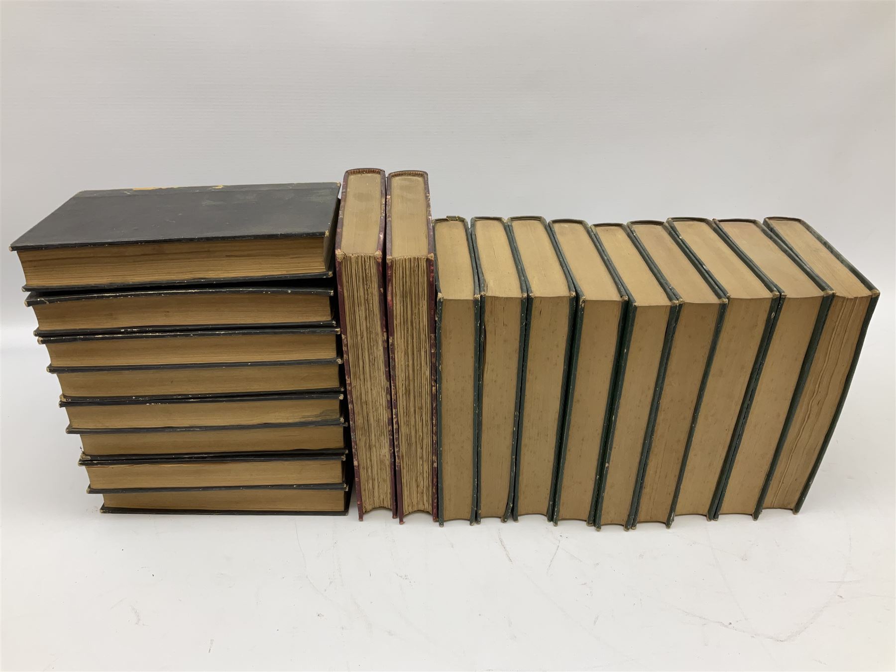 Histoire De Saint Bernard Et De Son Siecle par Le R.P. Marie-Theodore Ratisbonne. 1864 Paris. Two volumes; Nouveau Commentaire Litteral, Critique Et Theologique. 1854 Paris. Nine volumes; and Oeuvres De M. Audin. 1845/7 Paris. Eight volumes. All with leather bindings (19)