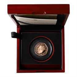 The Royal Mint United Kingdom 2023 'The Coronation of His Majesty King Charles III' gold proof fifty pence coin, cased and boxed with certificate