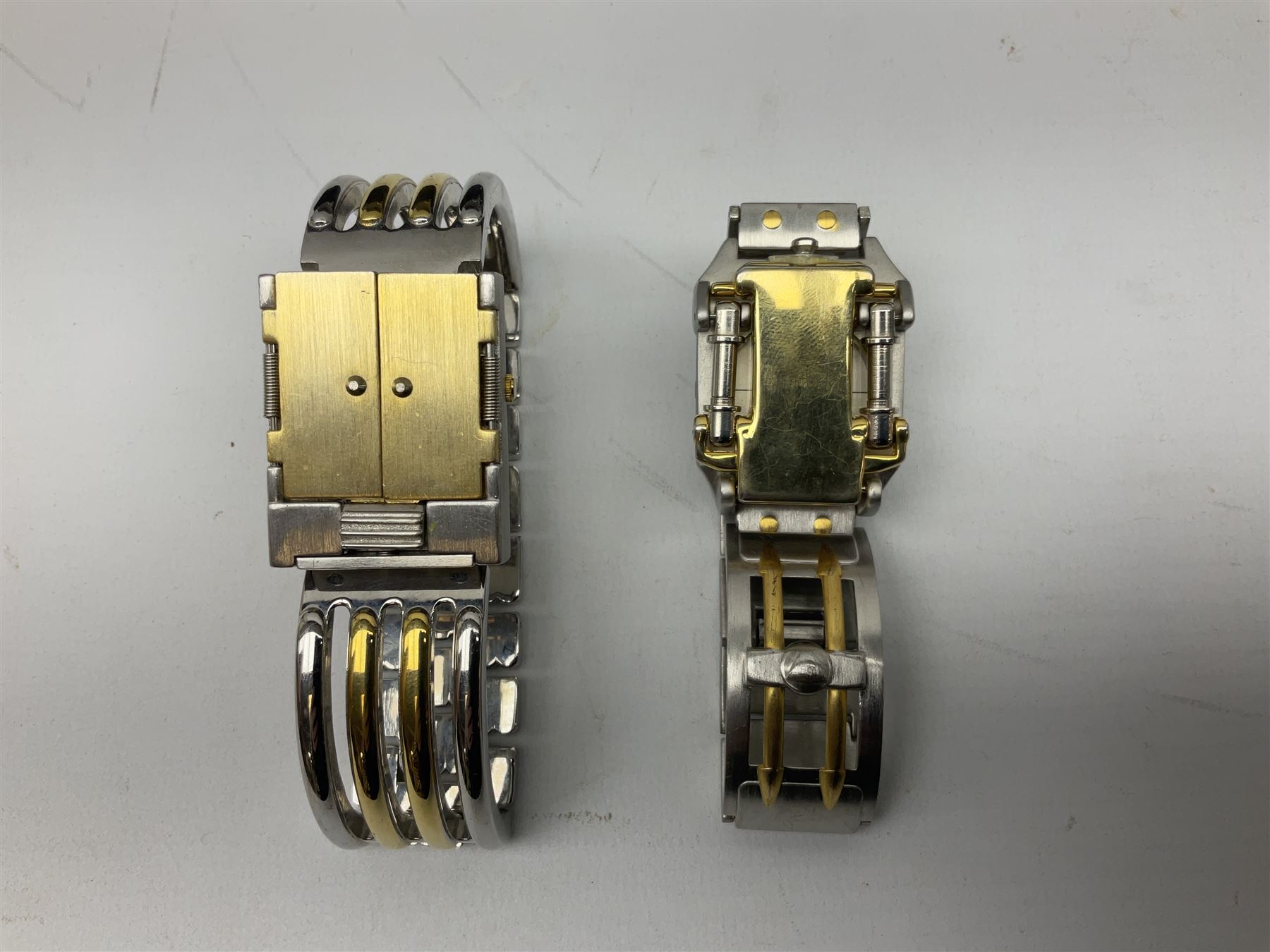 Four X Data stainless steel wristwatches, two Marc Gay wristwatches and one other, all with cover plates