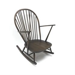  Ercol Grandfather rocking chair, W74cm  