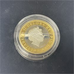 The Royal Mint United Kingdom 2010 ''4th Olympiad London' silver proof piedfort two pound coin, cased with certificate