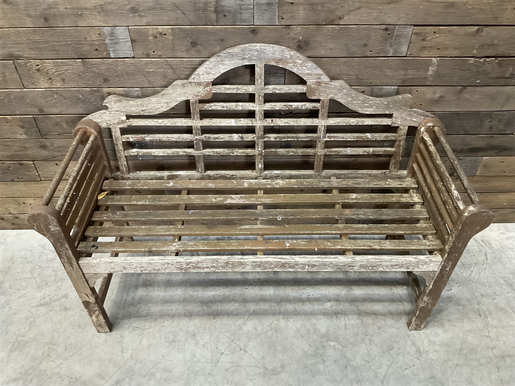  Lutyens design teak garden bench