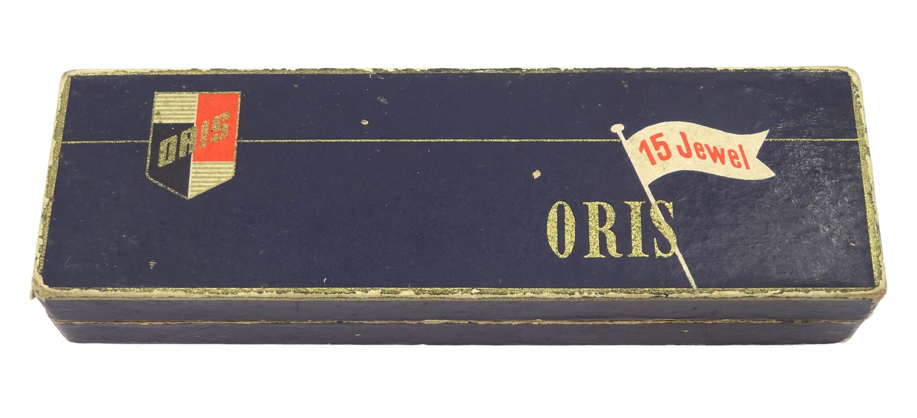 Oris gentleman's gold-plated and stainless steel manual wind wristwatch, silvered dial with subsidiary seconds dial, on black leather strap, boxed