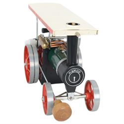 Mamod TE1A Steam Tractor live steam engine, in black, red and green finish, boxed 