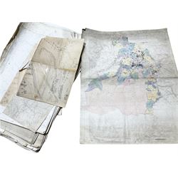 Maps of Whitby Interest - Large quantity of late 19th/early 20th century Ordinance Survey maps relating to Whitby and surrounding areas (approx 140)