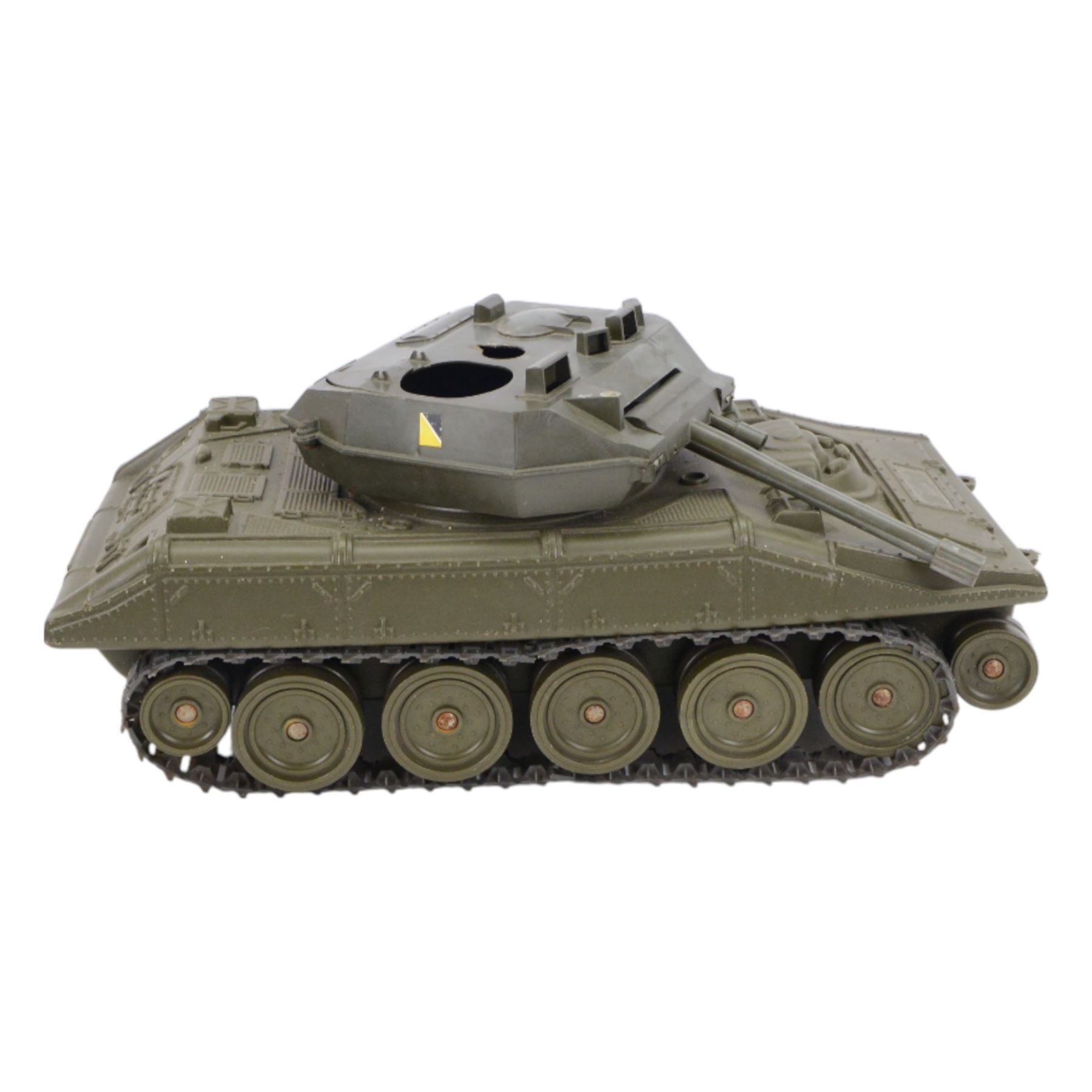 Three Cherilea Toys Action Man military vehicles, comprising Hornet, Tank and Scout Car, together with a Palitoy Action Man Spartan Personnel Carrier (4)