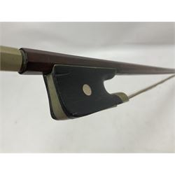 Cello bow possibly made from pernambuco or Brazilwood 