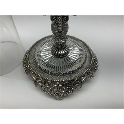 Four limited edition Franklin Mint House of Fratelli Coppini crosses, to include Majestic Cross, Sacred Cross, Star of Hope Jewelled Cross and The Gates to Paradise Cross, all under glass domes, H13cm