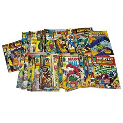 Quantity of 1970s The Mighty World of Marvel comic books