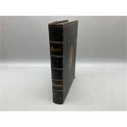 Six 19th century leather bound books of music comprising Graduale Juxta Missale Romanum and Antiphonarium Romanum. Both 1828 Divione; Graduel Romain and Psautier Romain. Both 1859 Digne/Paris; Graduel Romain. 1872 Marseille; and Missale Romanum. 1853 Mechliniae (6)